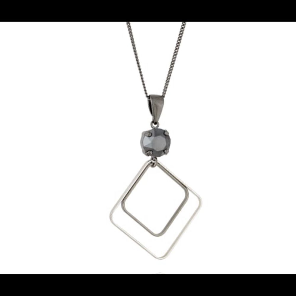 Swarovski authentic Crystals Blackrhodium necklace
